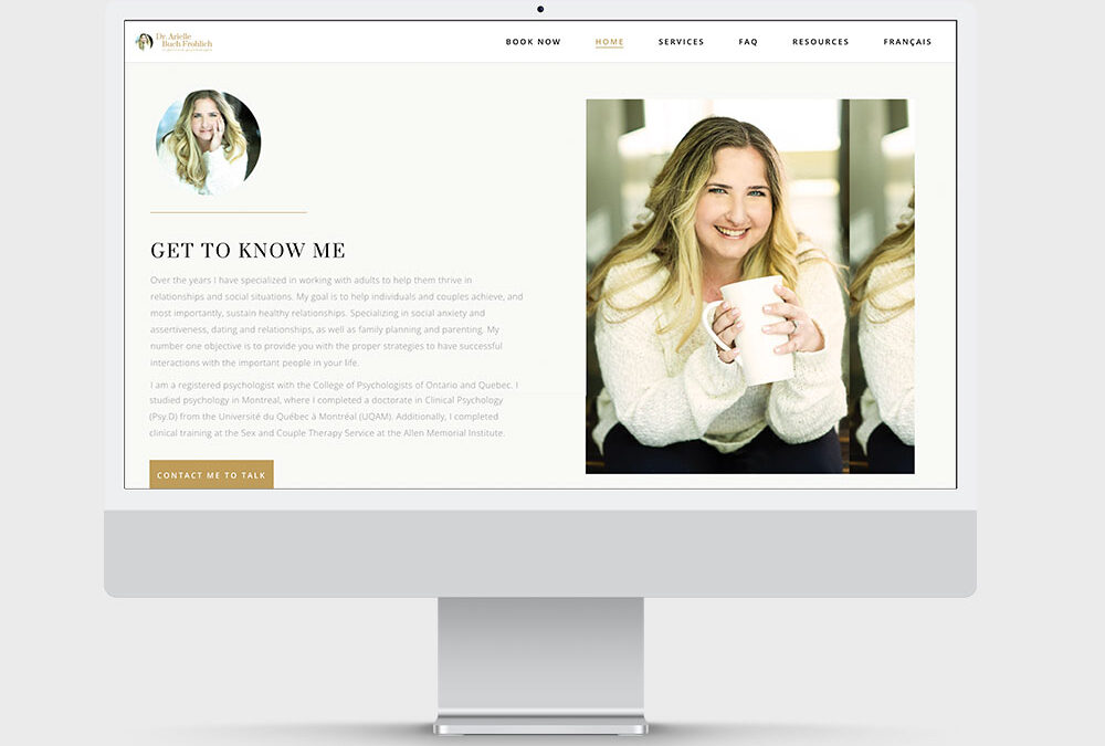 Website Design & Build drarielletherapy.com