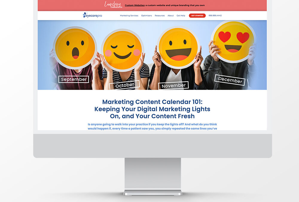 Landing Page- Content Calendar